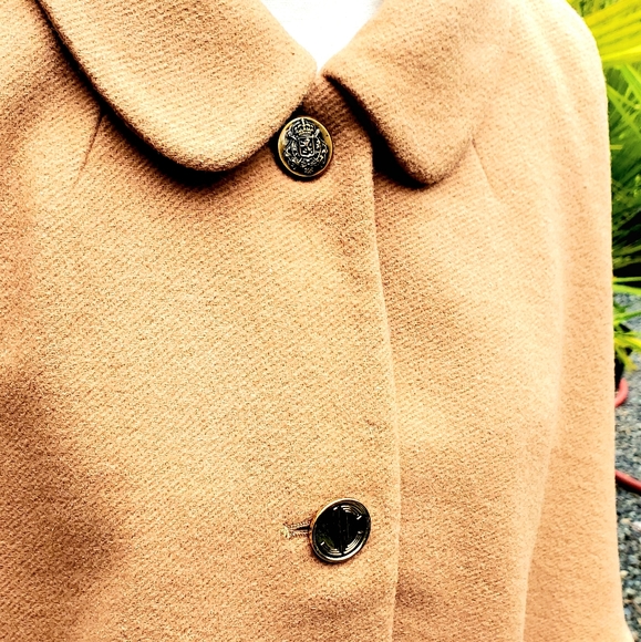 Juicy Couture Sweet Caramel Wool Dress Cape Jacket Size XL - Picture 2 of 7